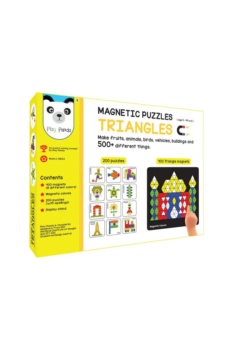 Triangle Magnetic Puzzles (400 Magnets & 200 Puzzles) 