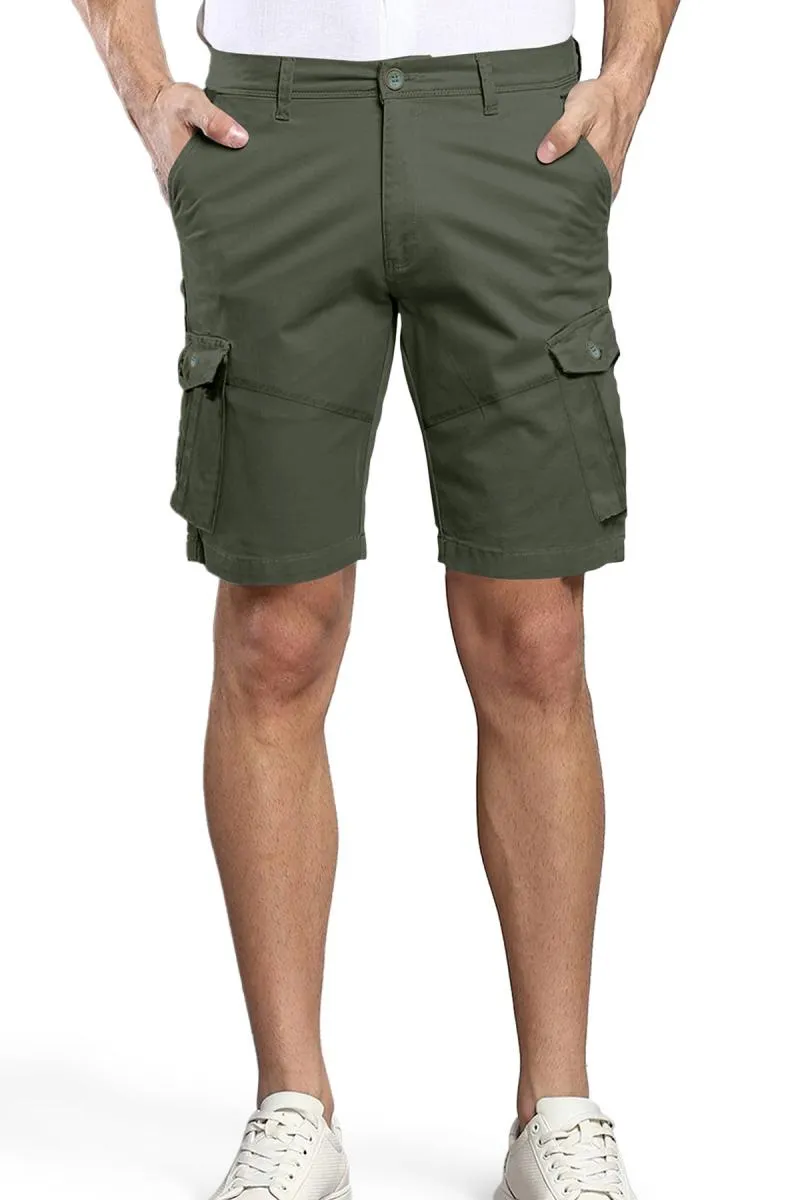 Cotton Cargo Shorts for Men 005903OLI34