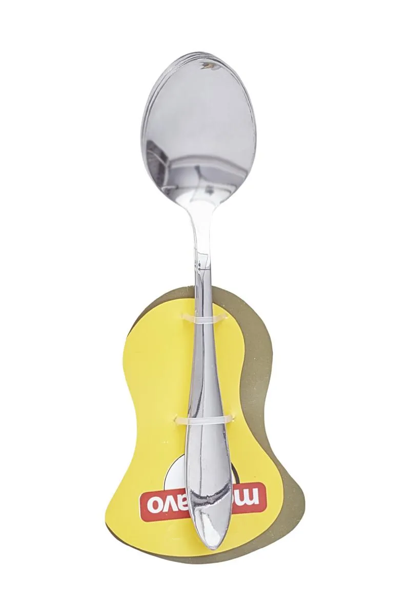 Montavo Stainless Steel Orchid Dessert Spoon, Set of 6 - 17cm