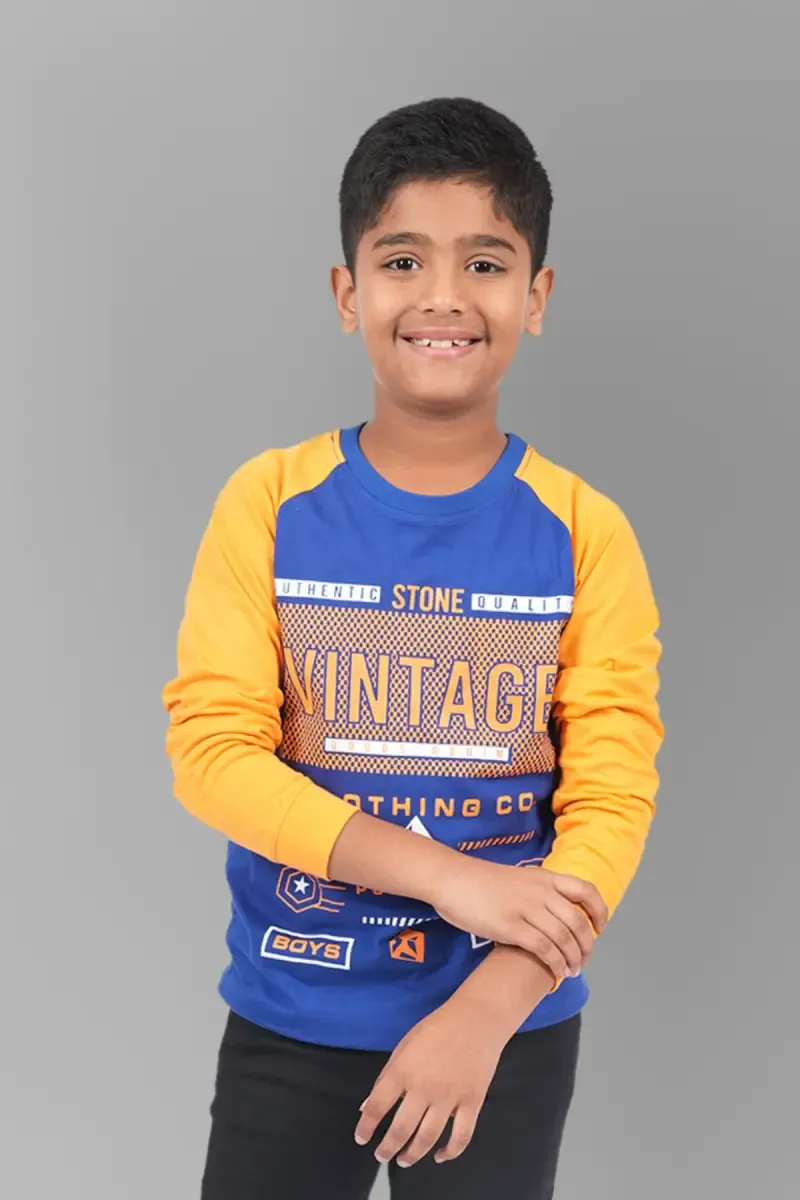 Boy's Cotton Printed T-shirt 