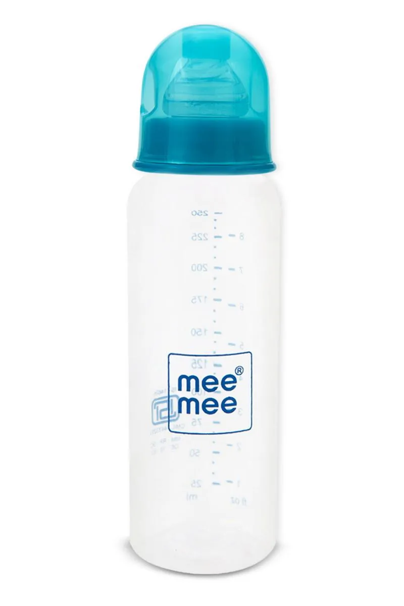 Mee Mee Baby Feeding Bottle (Blue) - 250 ml