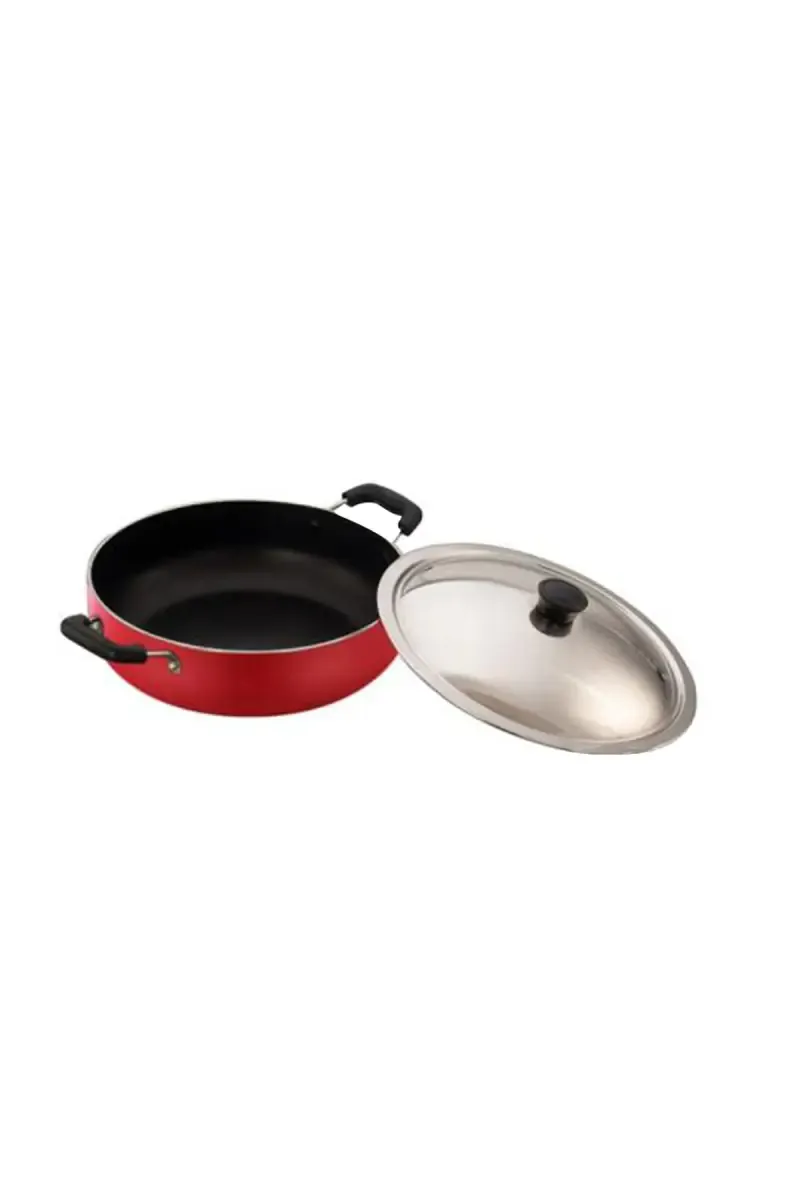 Sowbaghya Aluminium Induction Base Gift Set (Dosa Tawa + Kadai with lid + Fry Pan), 2.6mm Thickness - 3 Pcs
