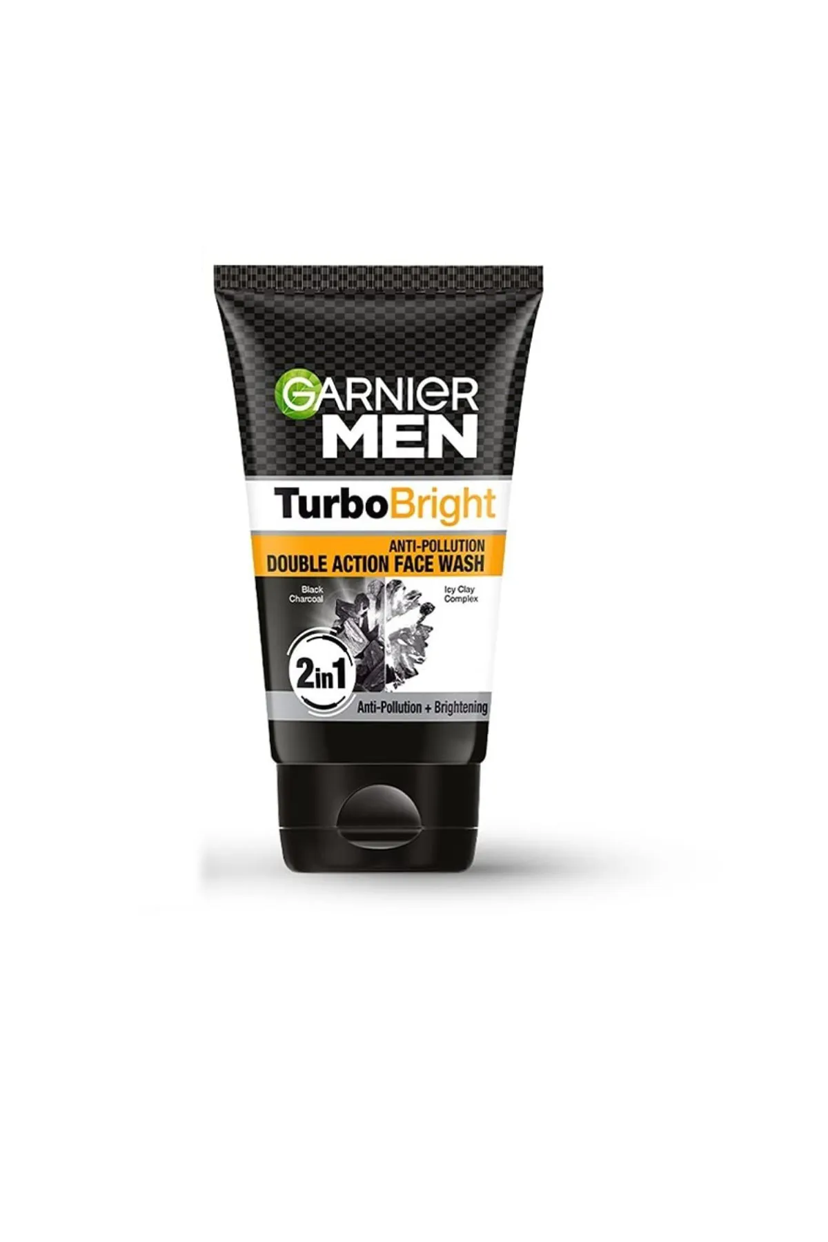 Garnier Turbo Bright Anti-Pollution Double Action Face Wash For Men  - 100g