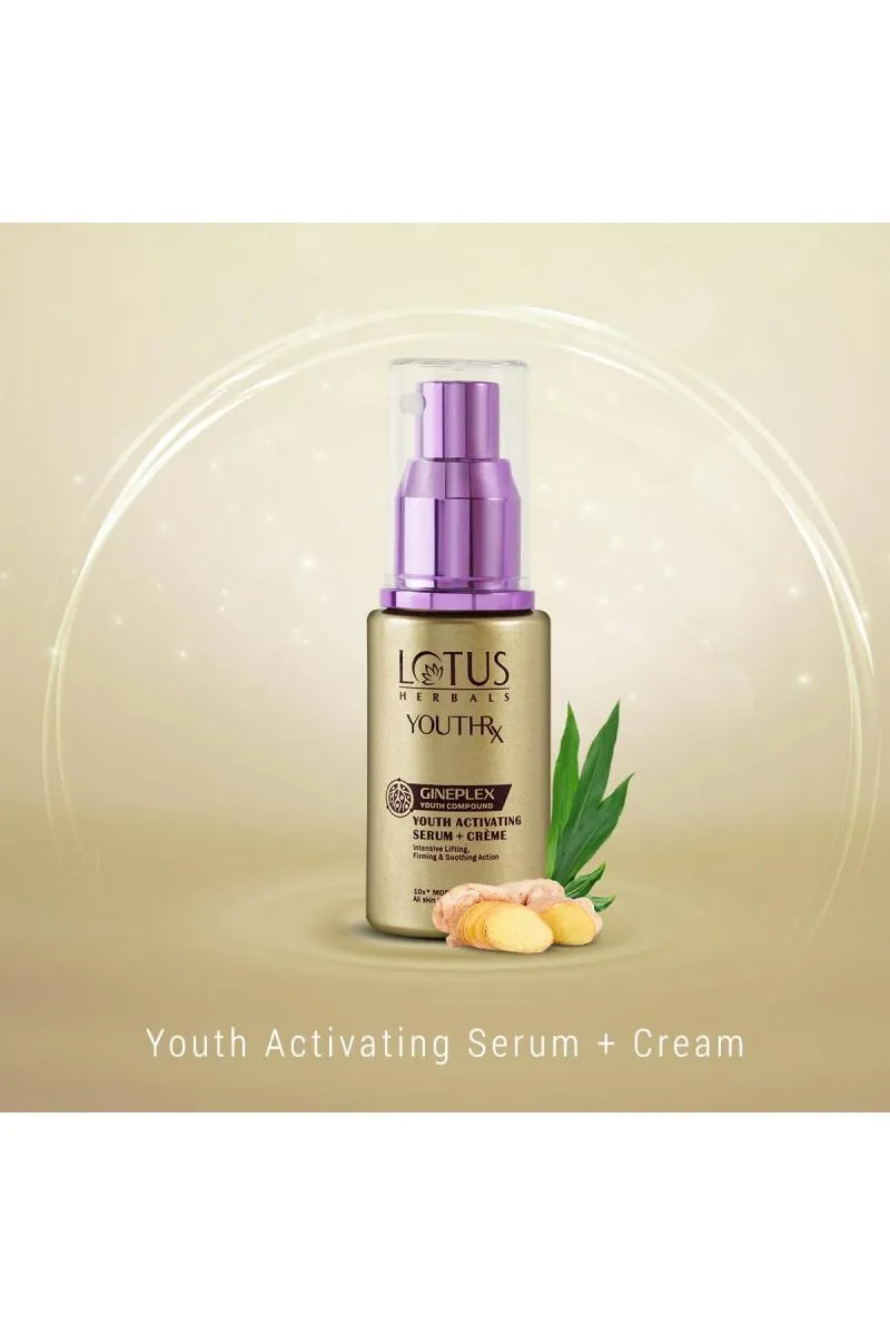 Lotus Herbals YouthRx Anti Ageing Activating Face Serum + Cream - 30ml
