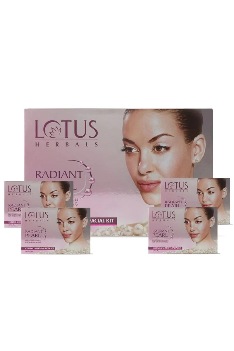 Lotus Herbals Radiant Pearl Cellular Lightening Facial Kit - 148gm