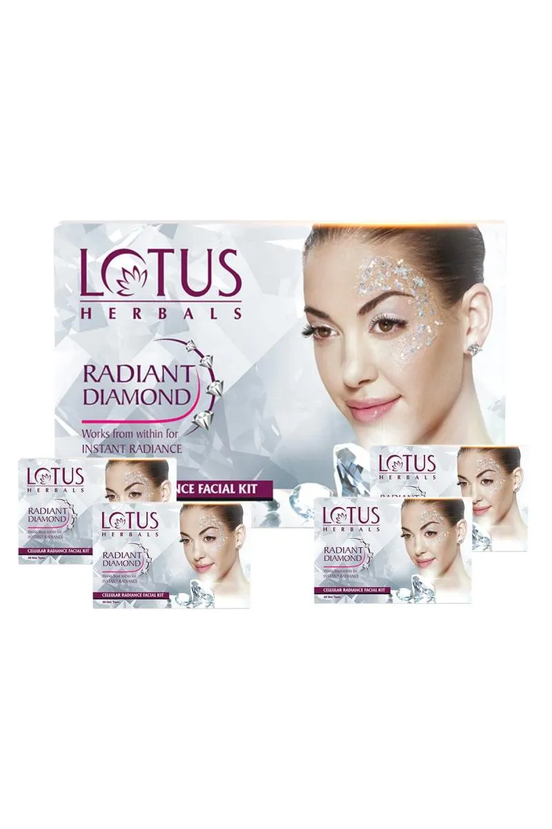 Lotus Herbals Radiant Diamond Cellular Radiance Facial Kit -148gm