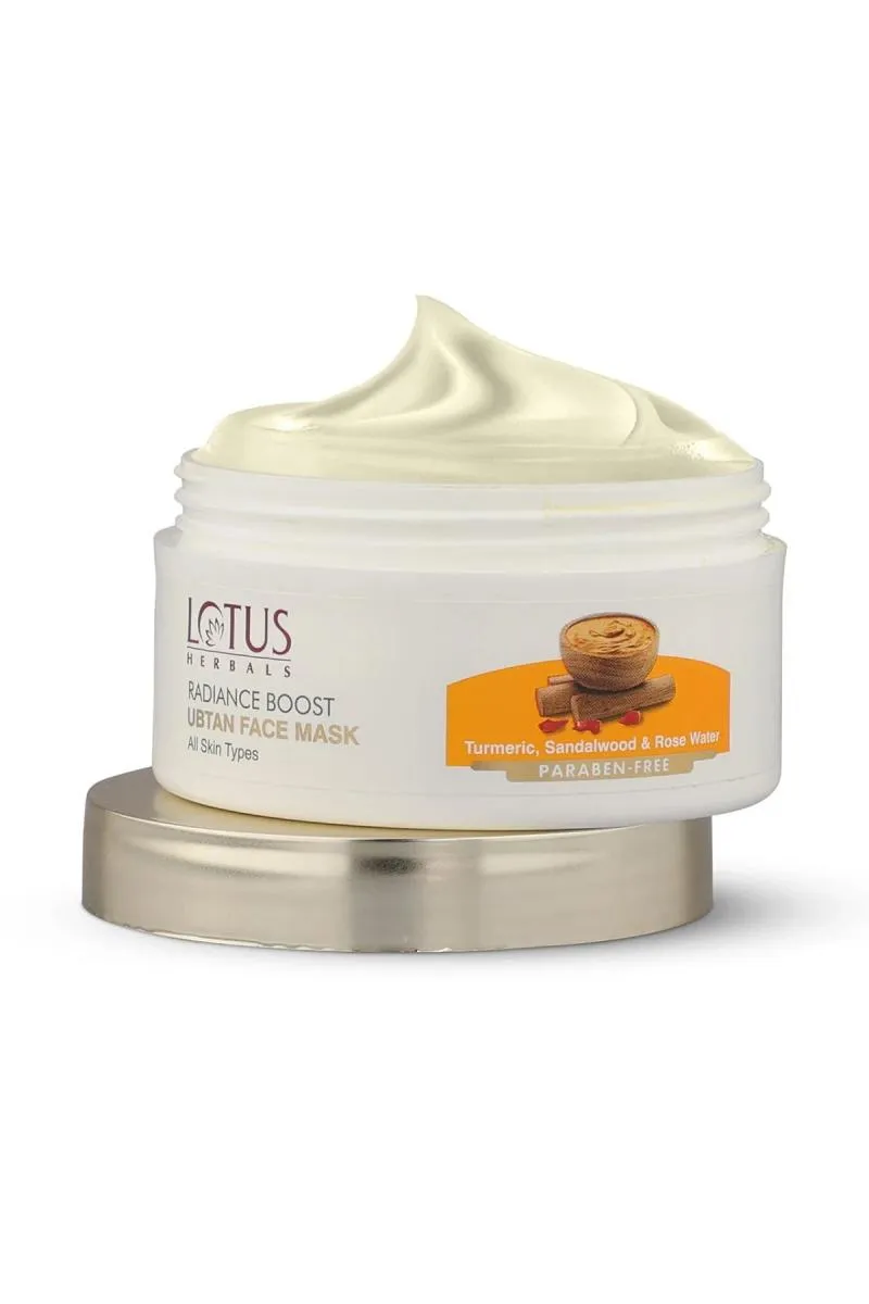 Lotus Herbals Radiance Boost Ubtan Face Mask - 100gm