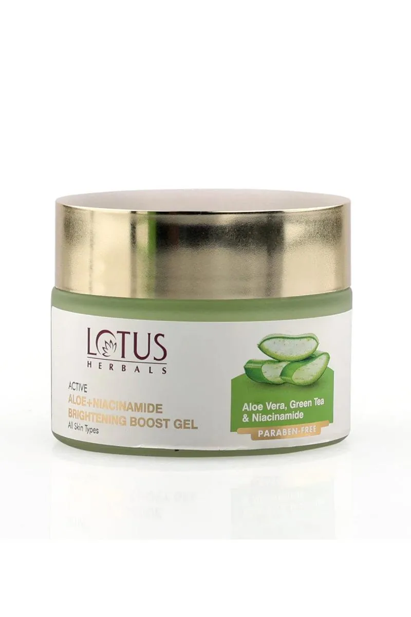 Lotus Herbals Active Aloe + Niacinamide Brightening Boost Gel - 50Gm