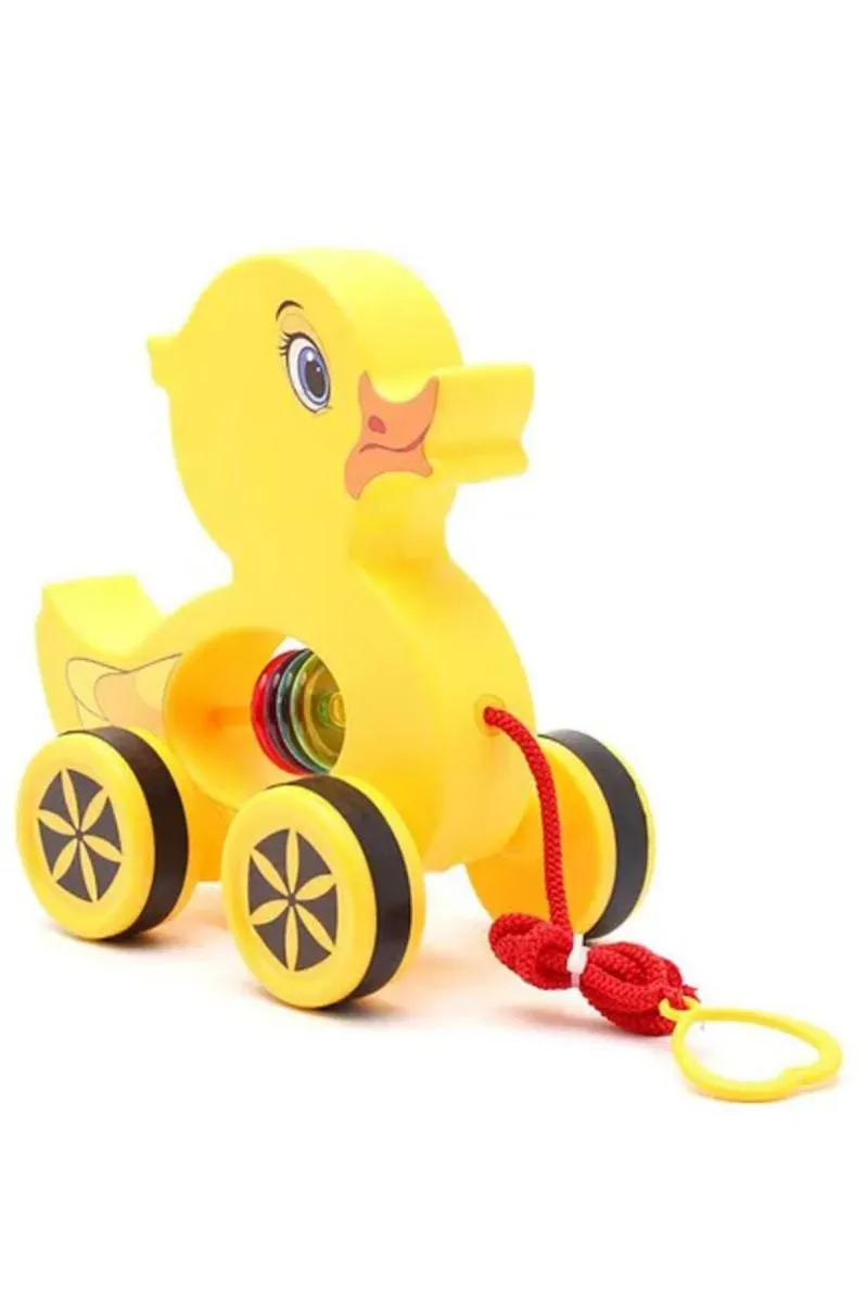 Attractive Duck Pull Along Buddy Toy (Yellow)