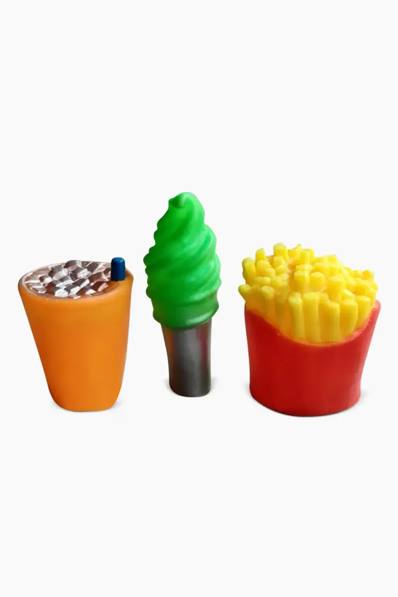 Fast Food Squeeze Toys - 3 Pc