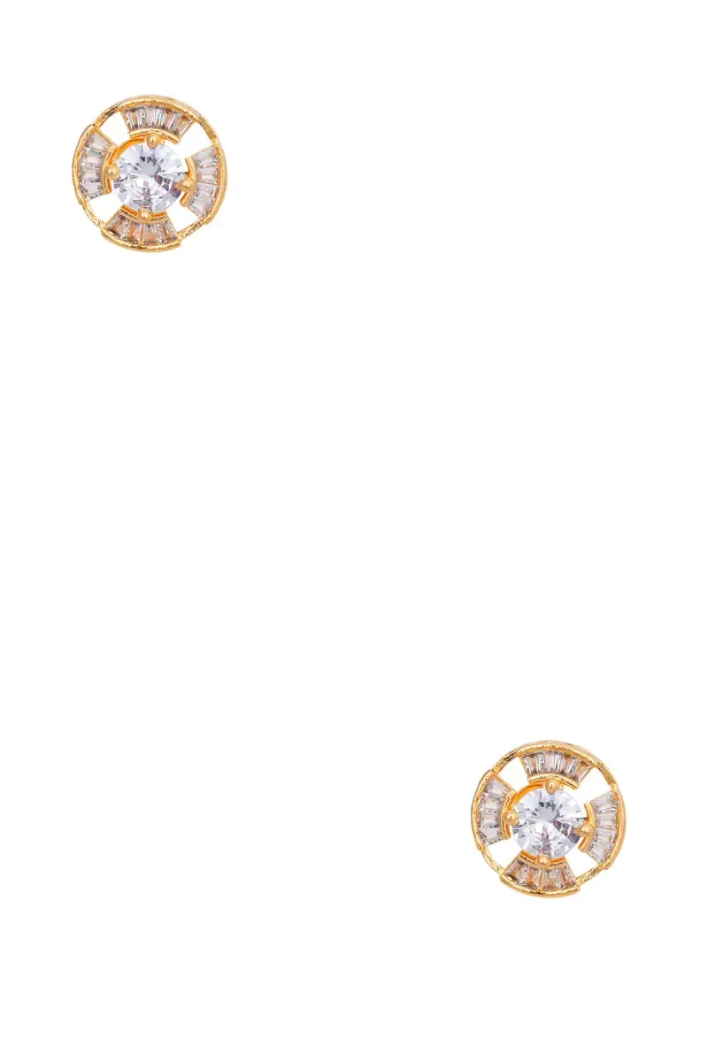 Gold Plated Stud Earrings for Girls & Women
