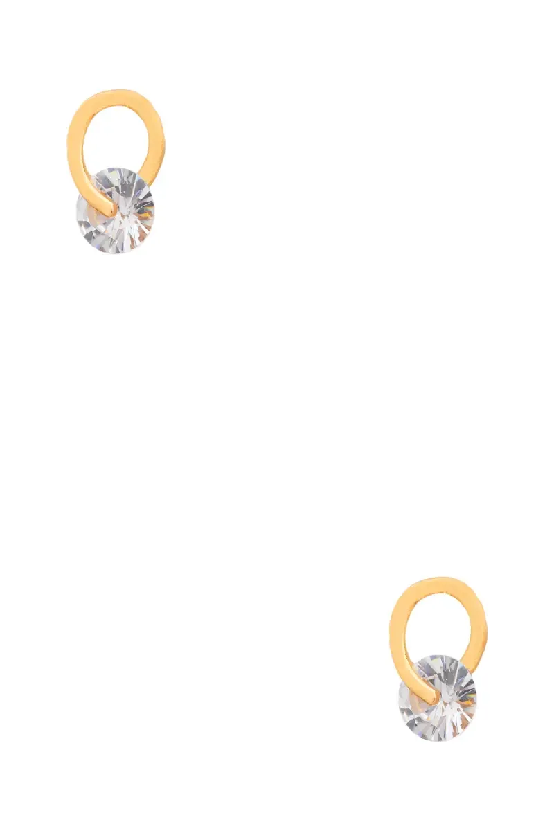 Gold Plated Stud Earrings for Girls & Women