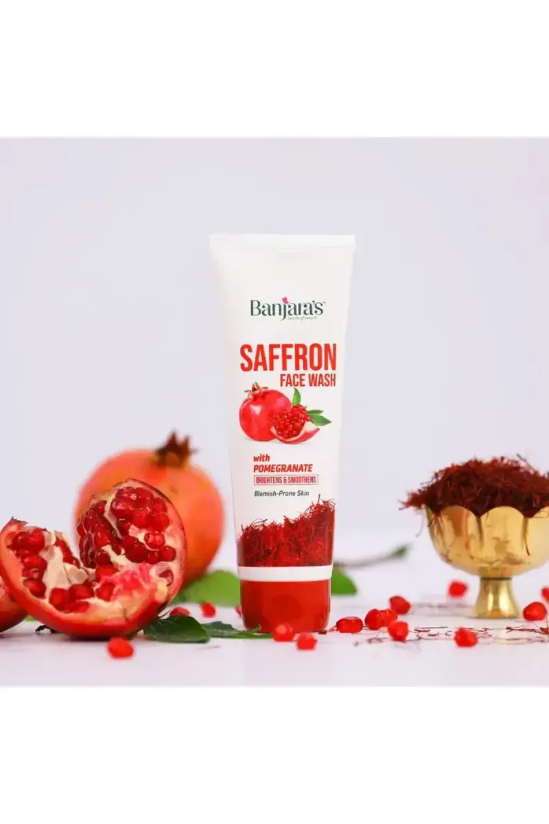 Brightening & Smoothening Saffron face Wash With Pomegranate - 50 ml