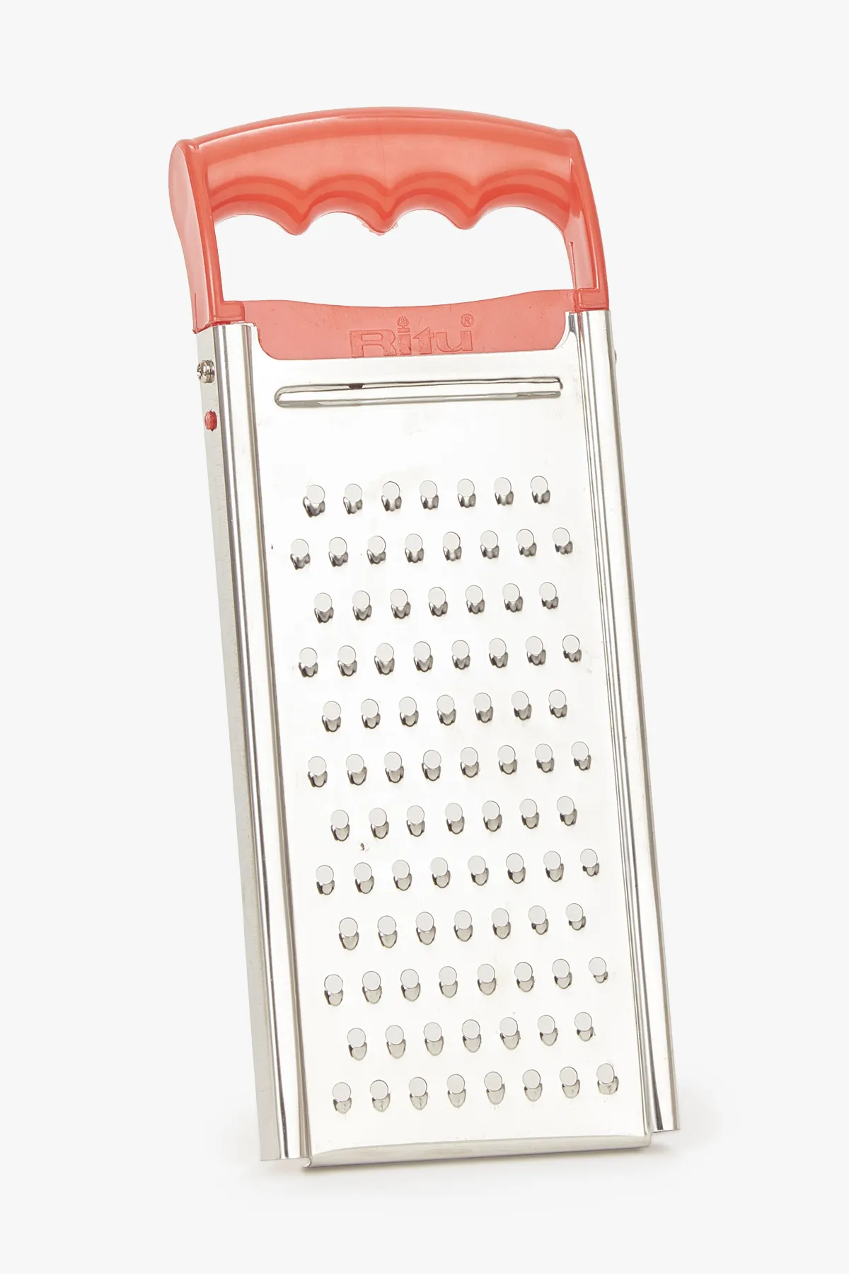 Ritu Stainless Steel Multiuse Grater with Plastic Handle - Pack of 1