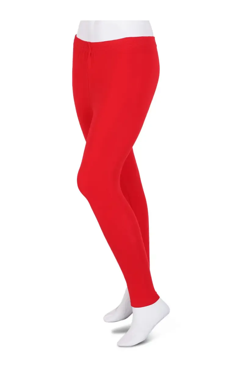 Girl's Cotton Lycra Ankle Length Leggings  007265FRERED