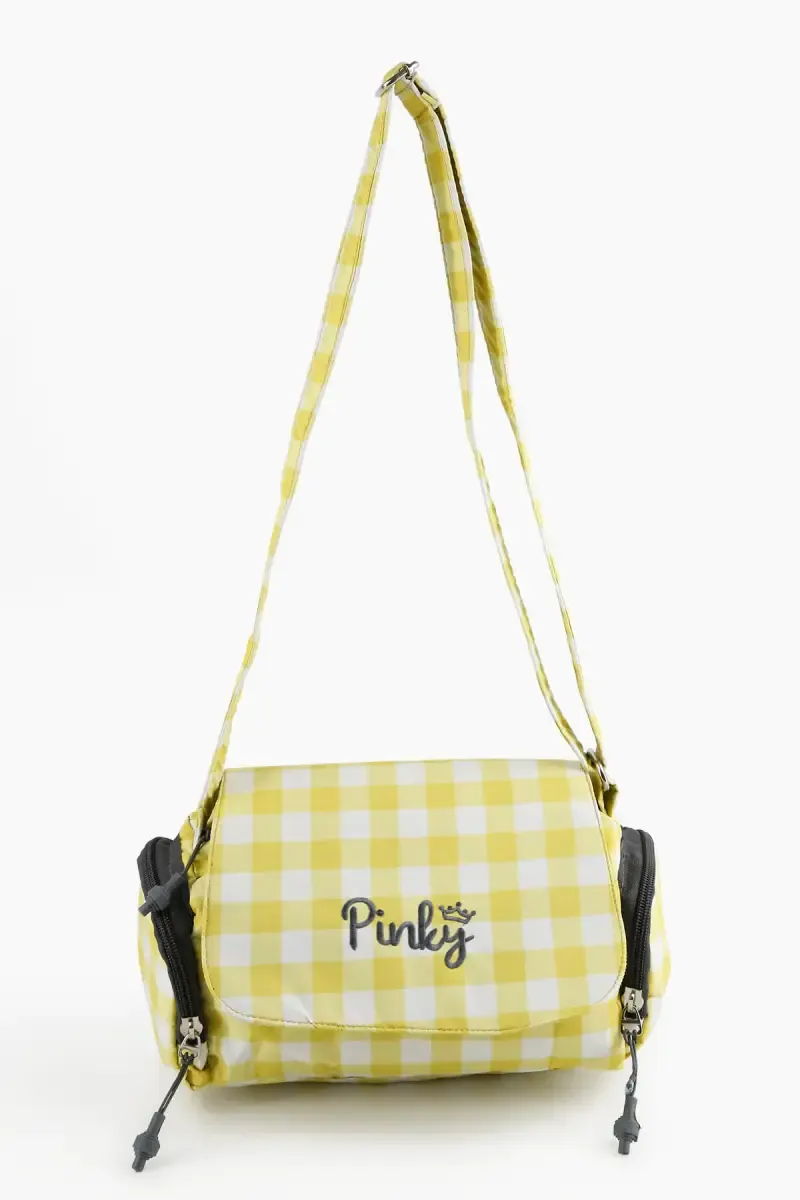 Polyester Printed Casual Sling Bag for Girls 007955YEL