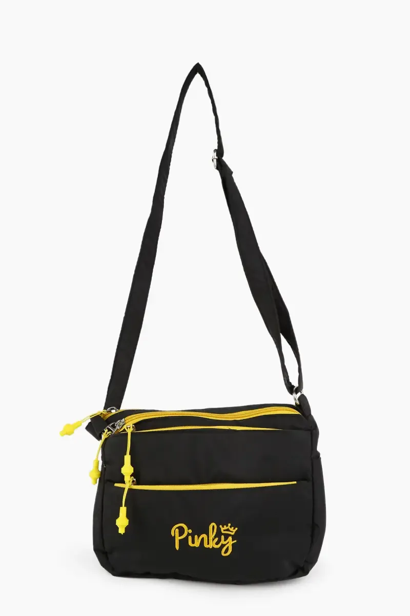 Polyester Printed Small Sling Bag for Girls 007958BLA