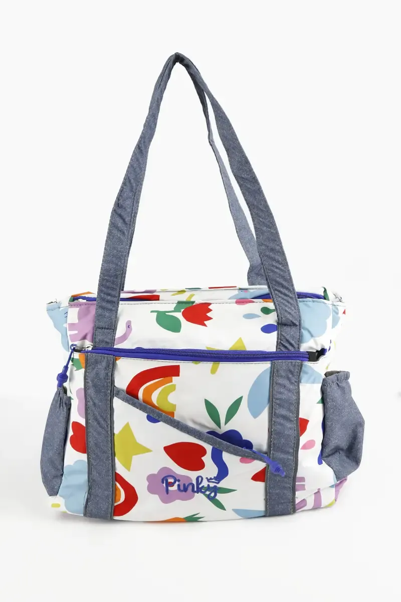 Polyester Printed College Hand Bag for Girls