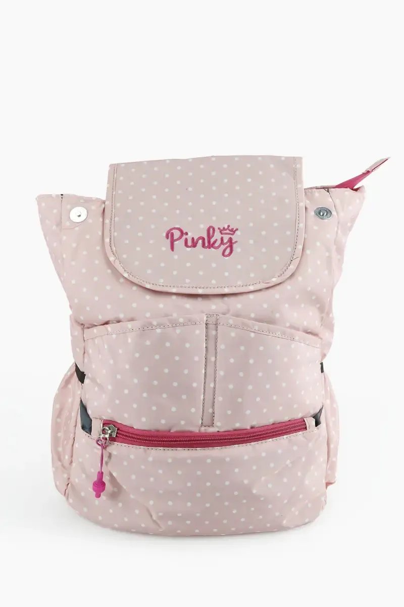 Polyester Printed Trendy College Backpack for Girls