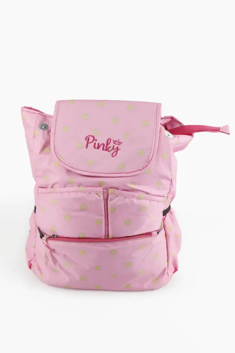 Polyester Printed Trendy College Backpack for Girls