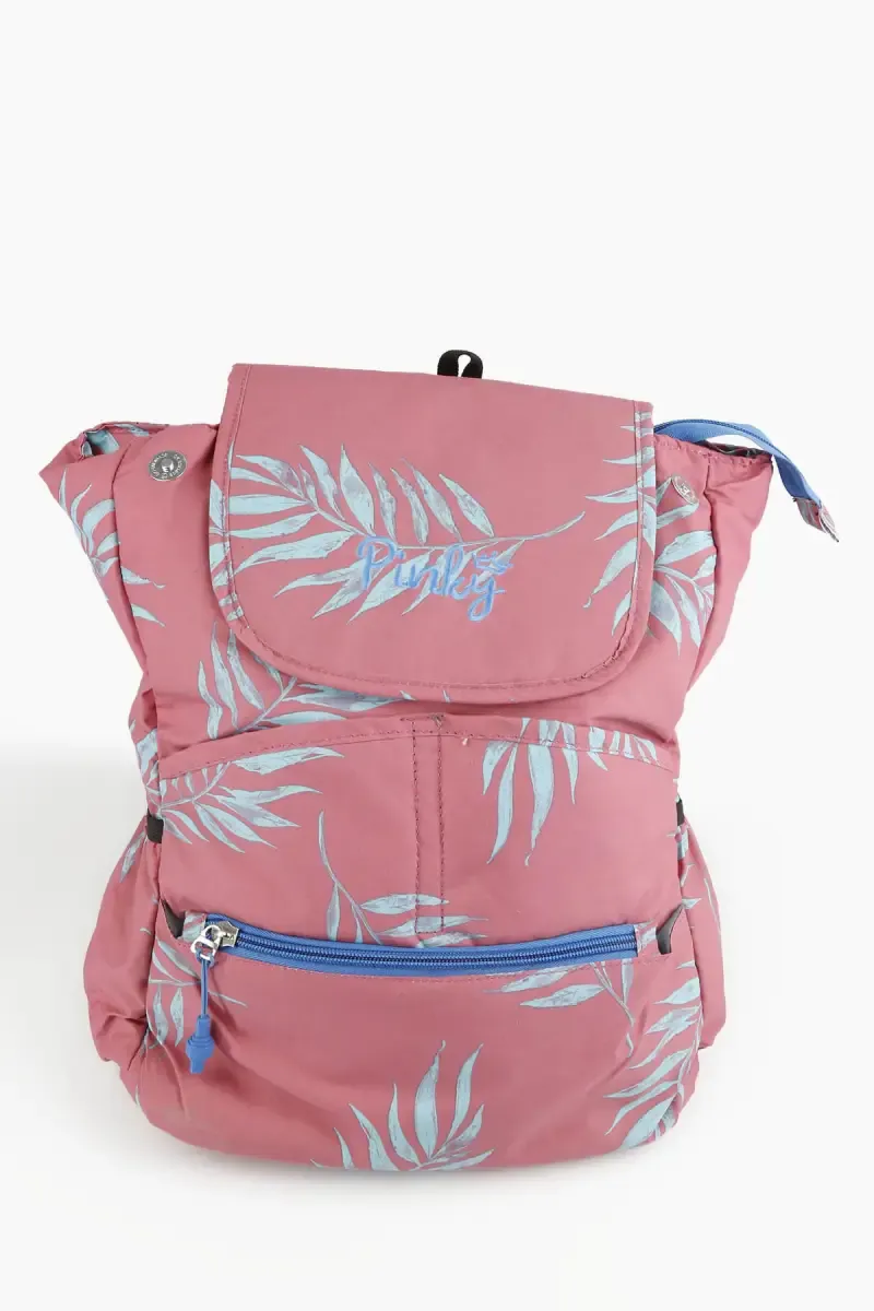 Polyester Printed Trendy College Backpack for Girls