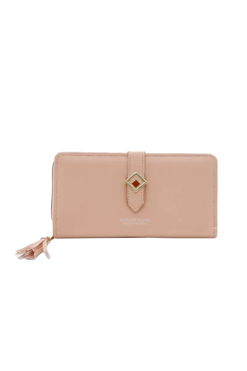 Zipper Closure Casual Purse for Women 008457PIN