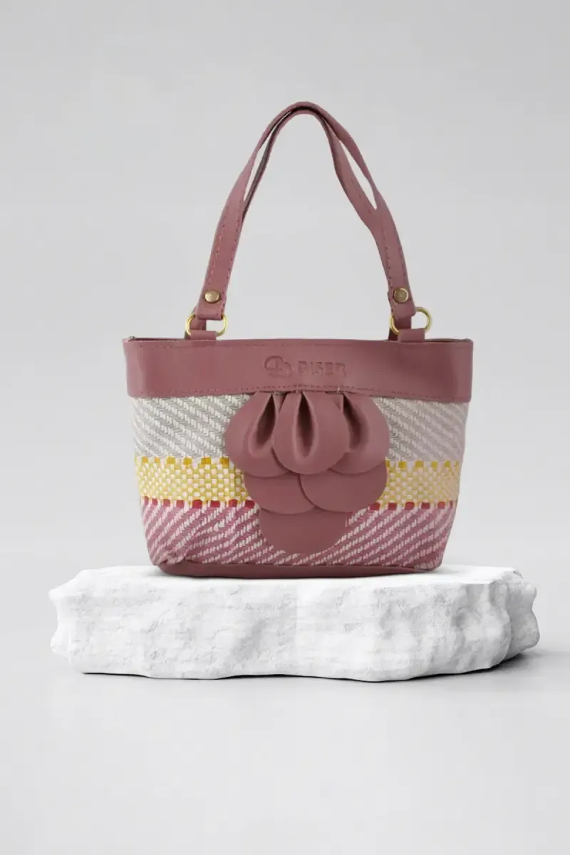 Women’s Small Woven Tote Handbag – Stylish & Compact Casual Carry Bag