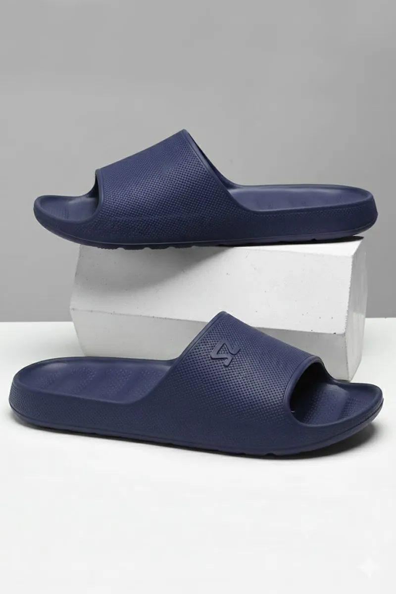 Solid Slip-On Casual Slides for Men