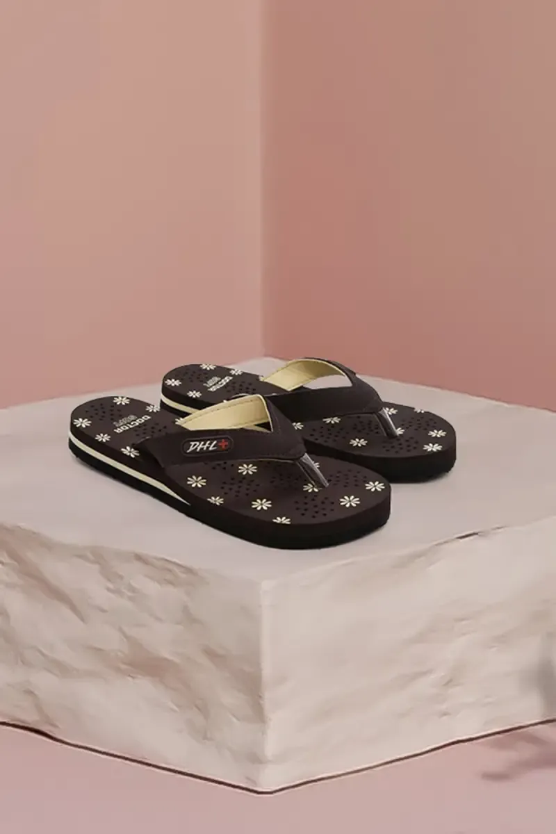 Floral Printed Soft Doctor Slippers for Women