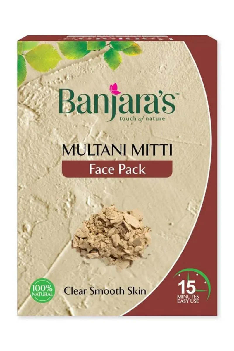 Banjara's Multani Mitti Face Pack Powder - 100g (5*20g)
