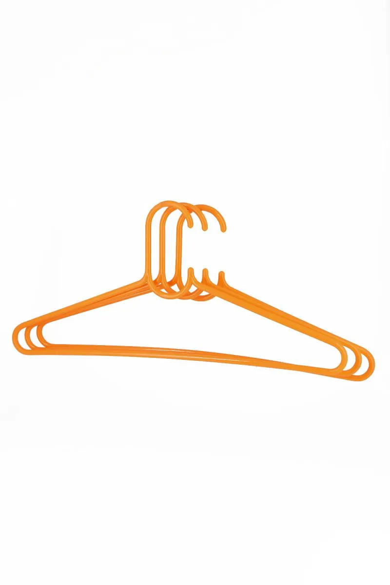 Plastic Cloth Hanger Set - 3 Pcs