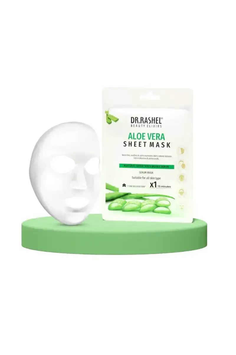 DR.RASHEL Aloe Vera Sheet Face Mask with Serum- 20g