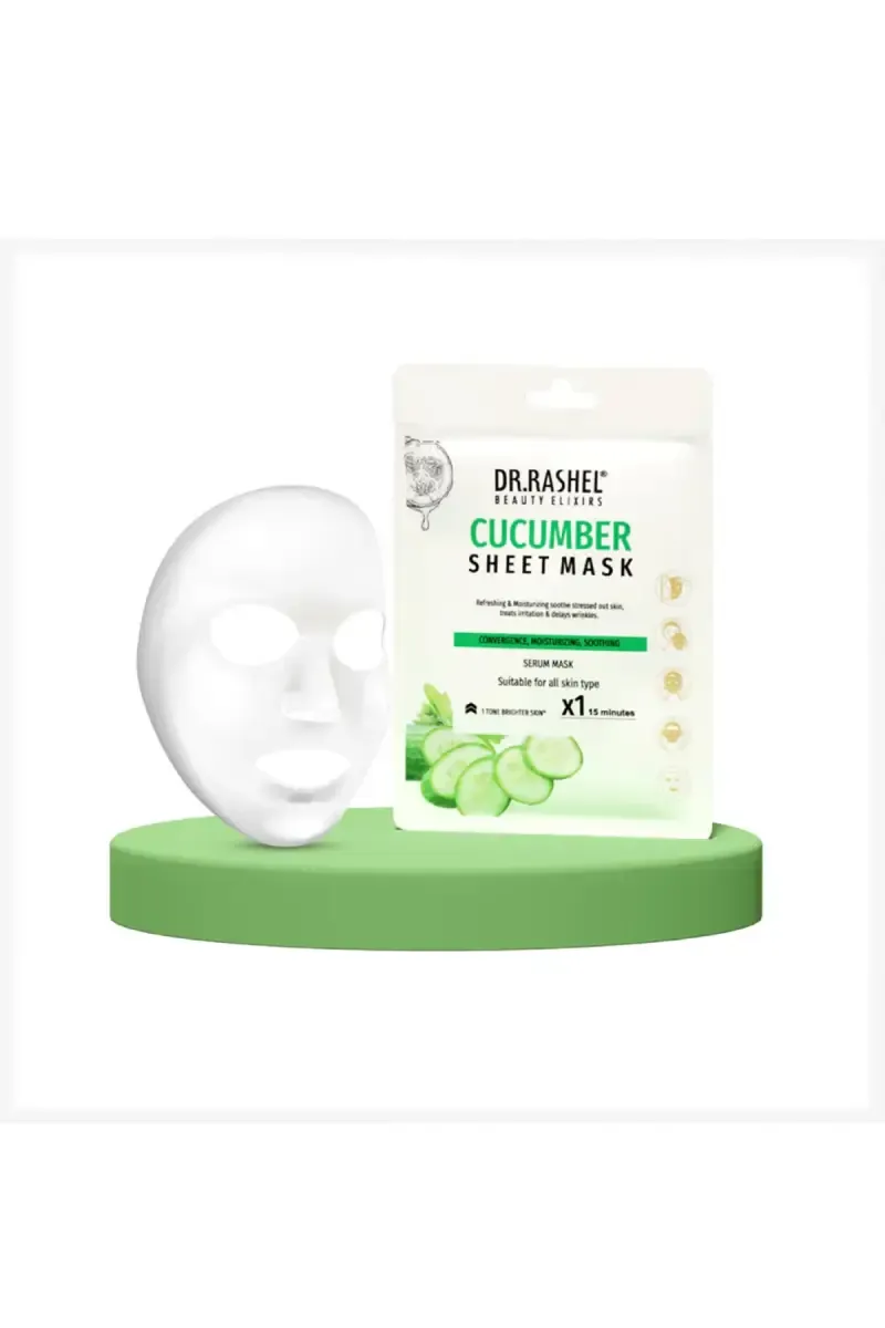 DR.RASHEL Cucumber Sheet Mask with Serum- 20g