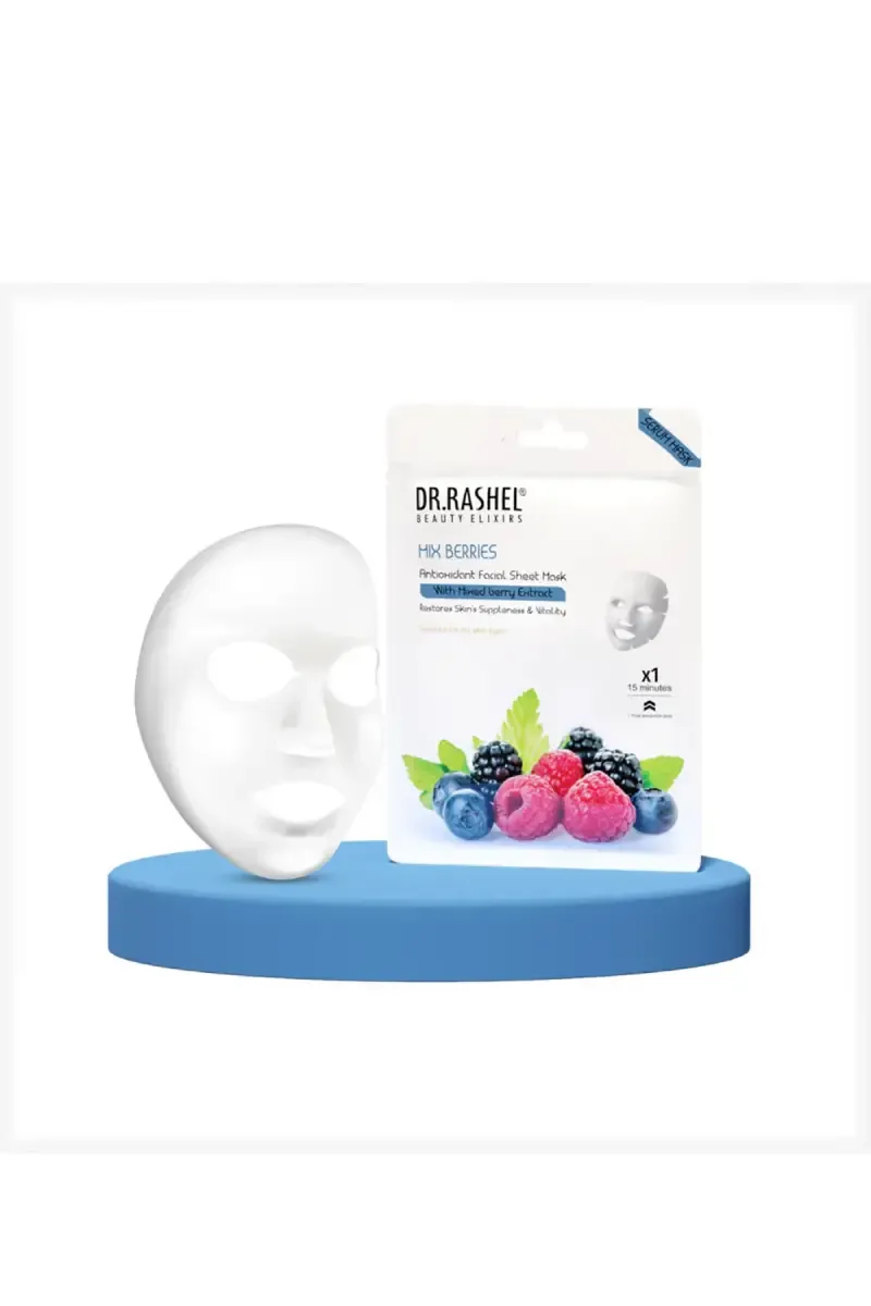DR.RASHEL Mix Berries Sheet Mask with Serum- 20g
