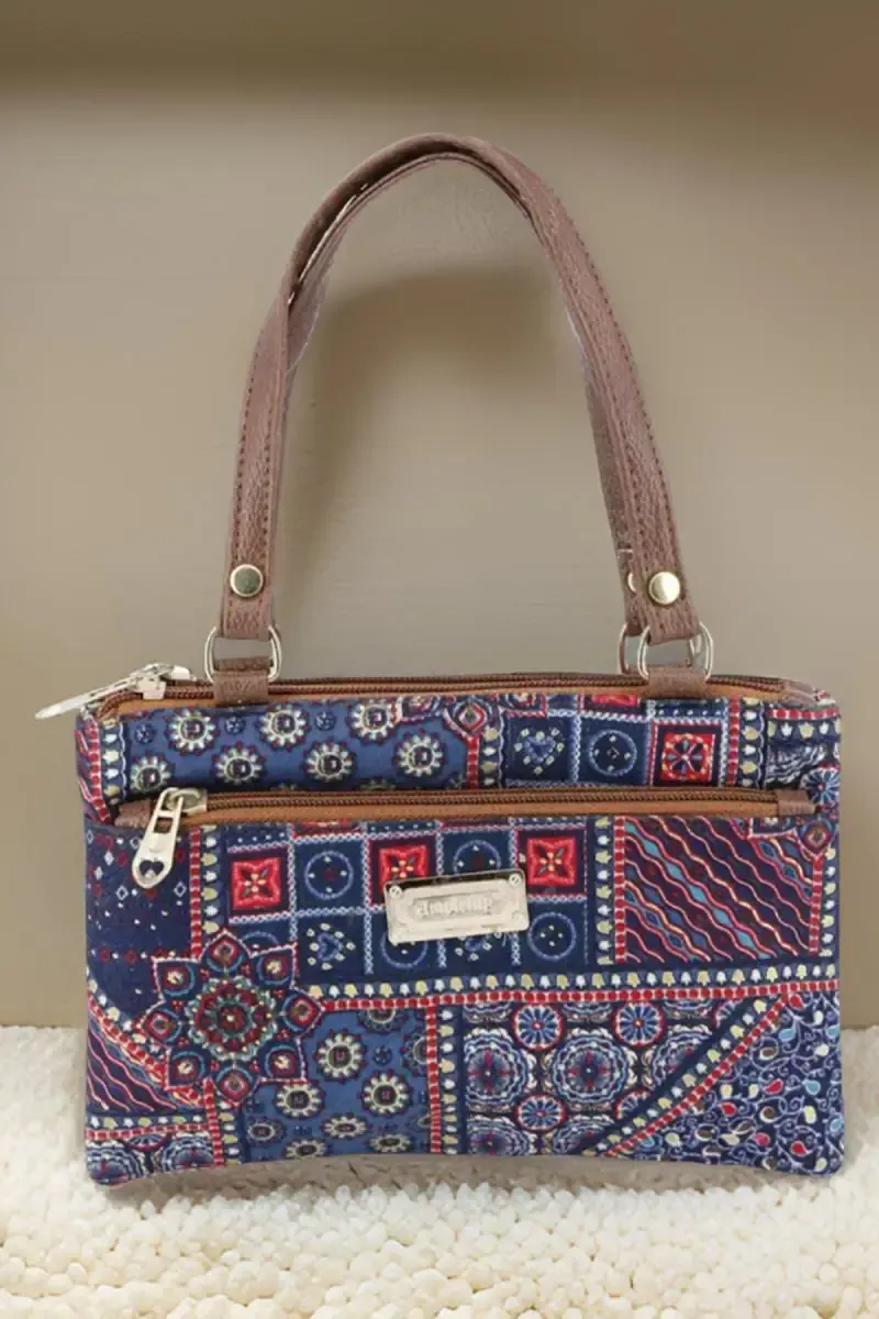 Polyester Printed Small Hand Bag for Women