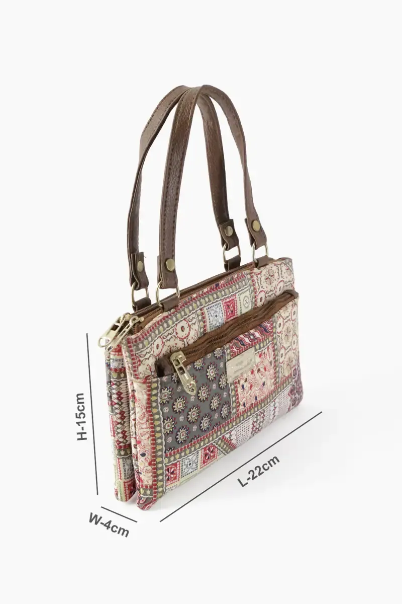 Polyester Printed Small Hand Bag for Women