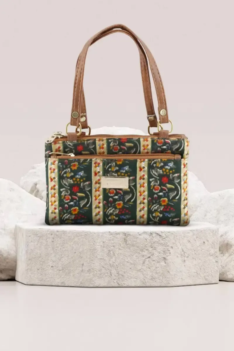 Polyester Printed Small Hand Bag for Women