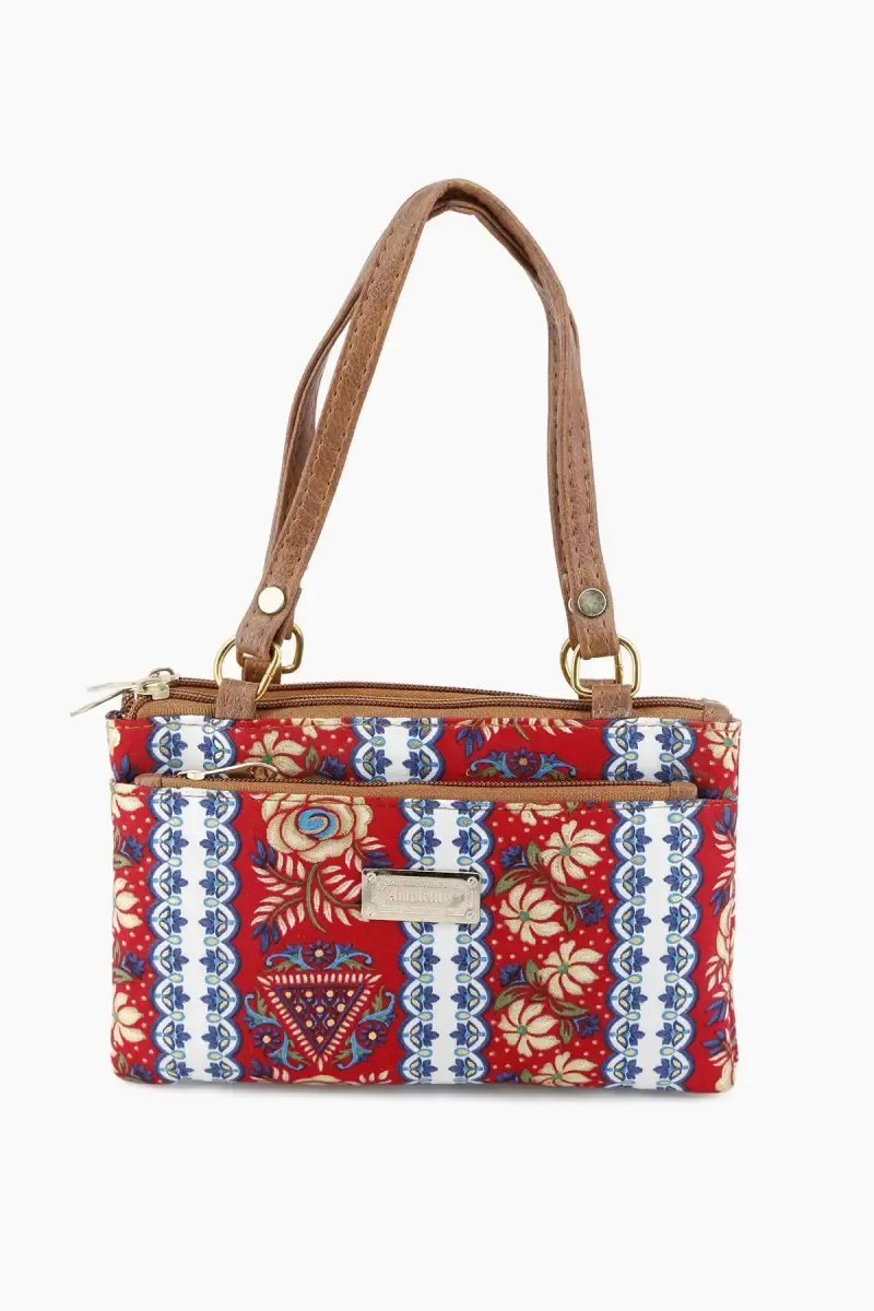 Polyester Printed Small Hand Bag for Women