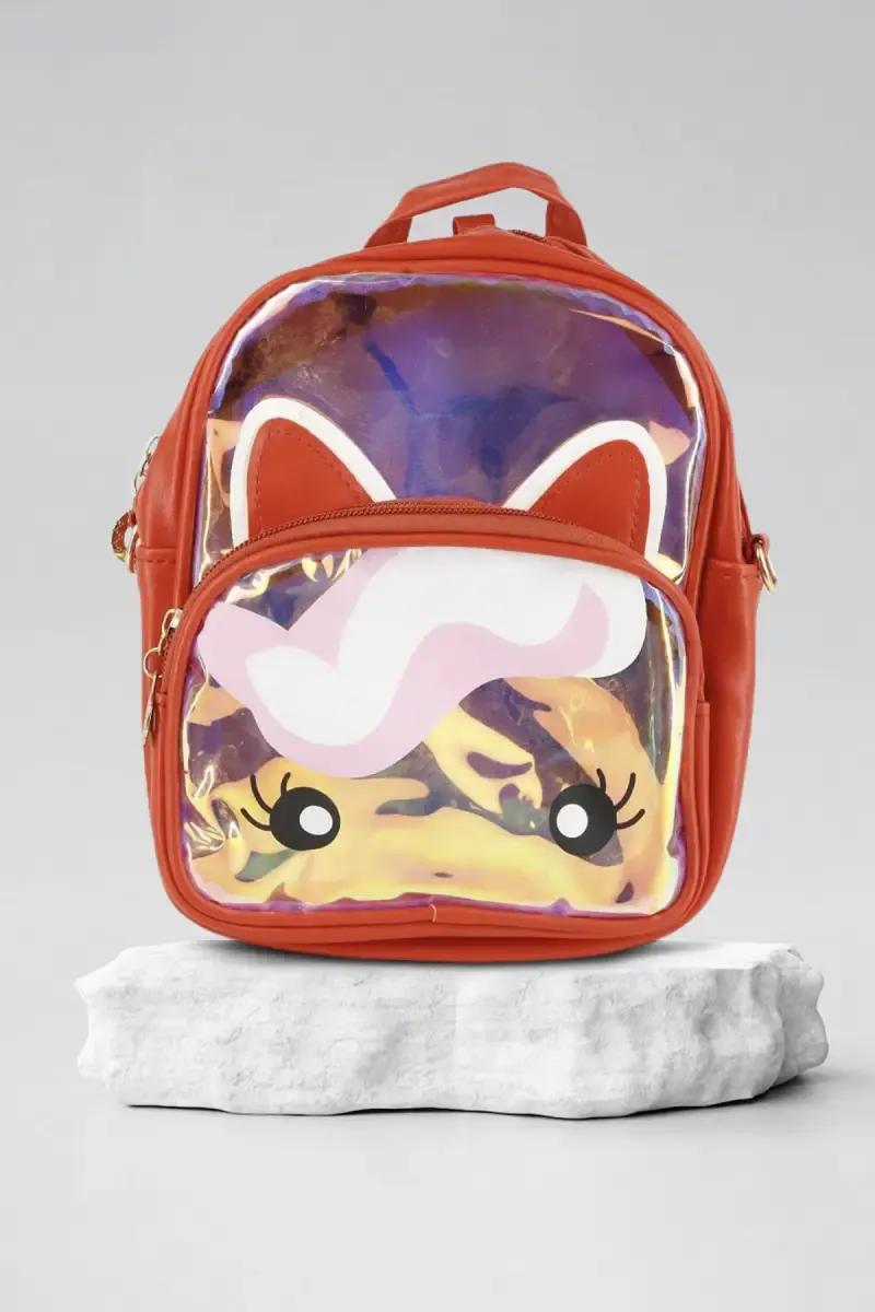 Holographic Unicorn Backpack For Girls 009771RED
