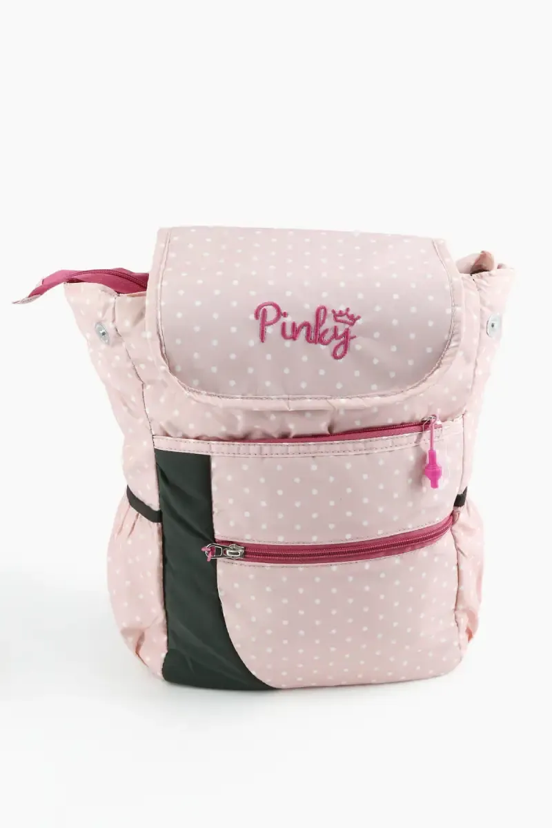 Polyester Printed College Backpack for Girls  009778BABPIN