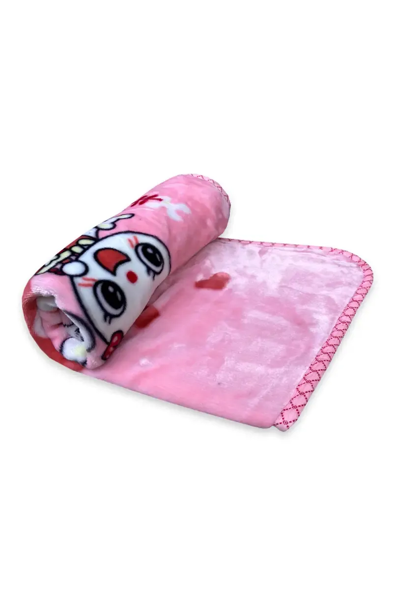Baby Coral Fleece Printed Ac Blanket - Pack of 1 (Pink) 009853PIN2