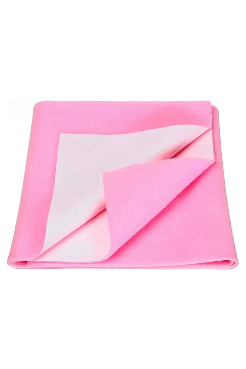 BabyZone Polycotton Baby Bed Protecting Mat -Pack of 1 Medium (Pink) 009858PIN2