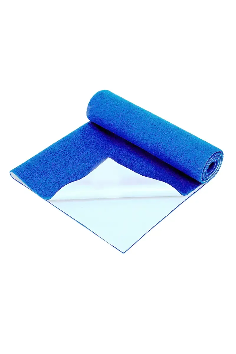 Polycotton Baby Bed Protecting Mat - Pack of 1 Large (Royal Blue)