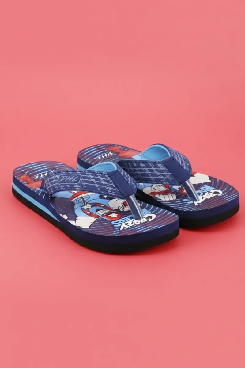 Avengers Print Thong-Strap Flip Flops for Kids