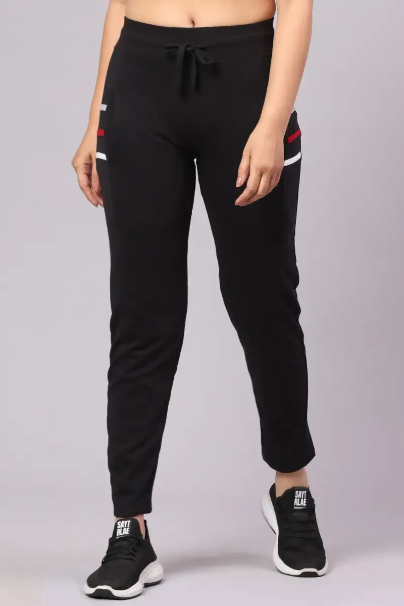 Cotton Blend Track Pant for Women