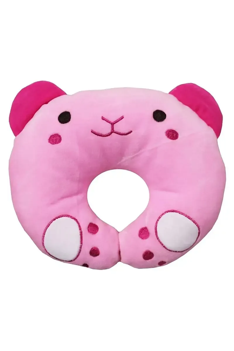 Brandonn U Shaped Cotton Baby Neck Pillow  - Pack of 1 (Pink) 010330PIN