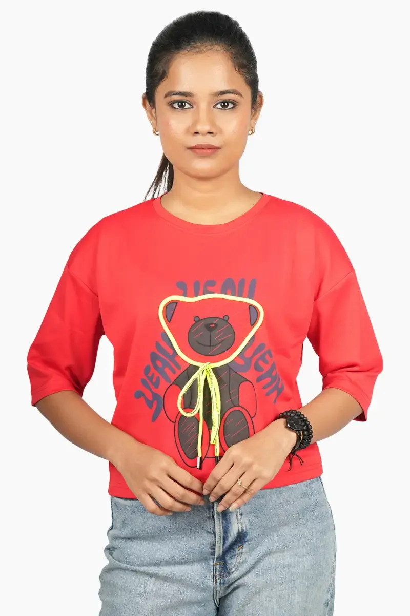 Cotton Graphic Printed T-Shirt for Women