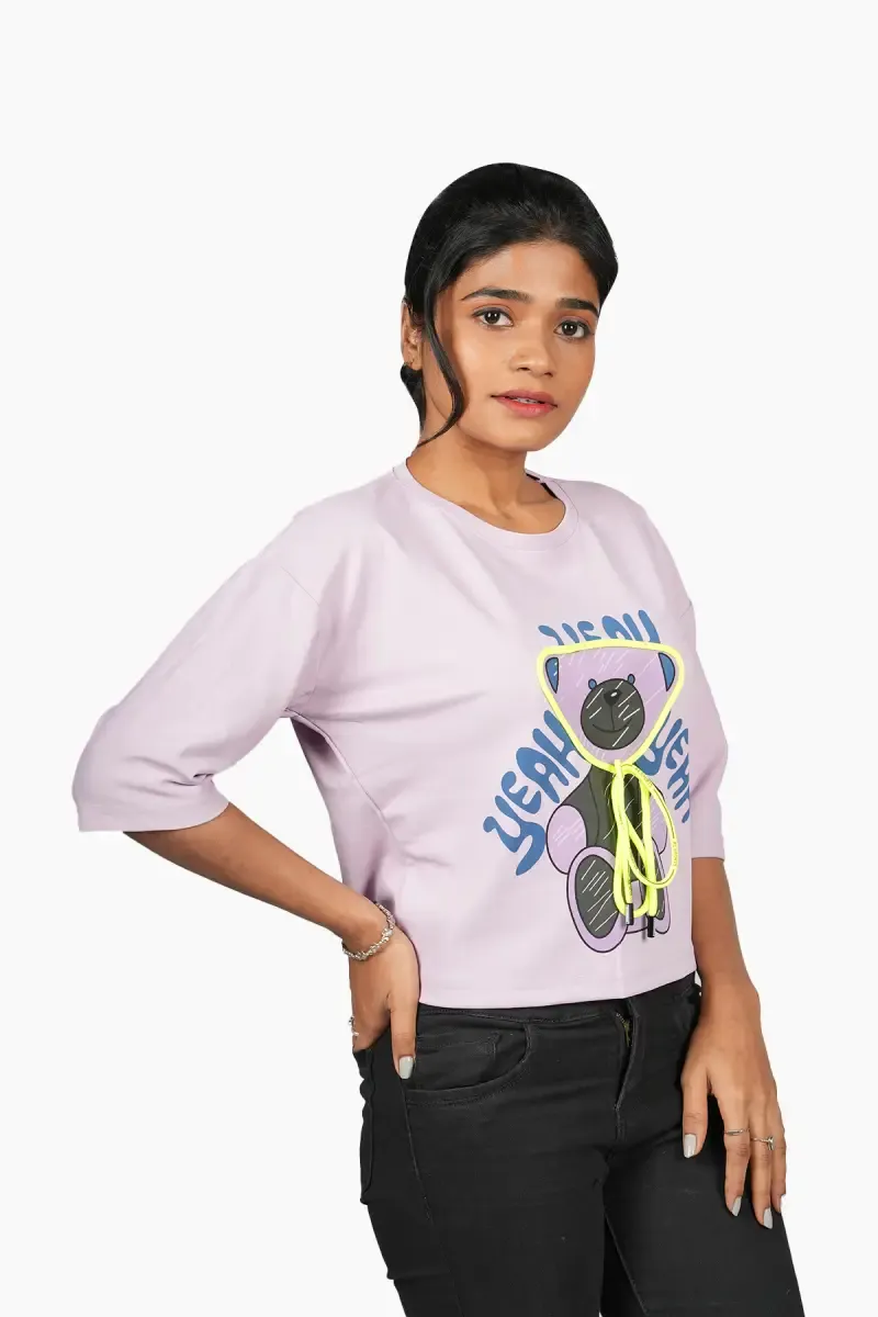 Cotton Graphic Printed T-Shirt for Women