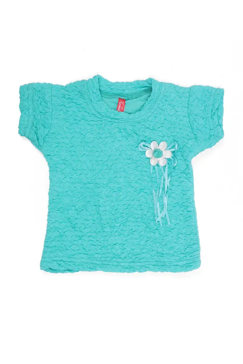 Cotton Lycra Blend Solid T-Shirt for Girl (2 - 14 Yrs)