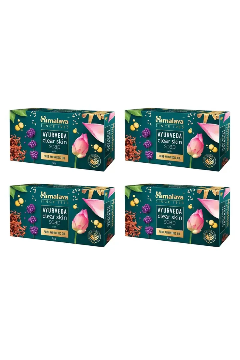 Himalaya Ayurveda Soap For Clear Skin (Pack of 4) - 75g 